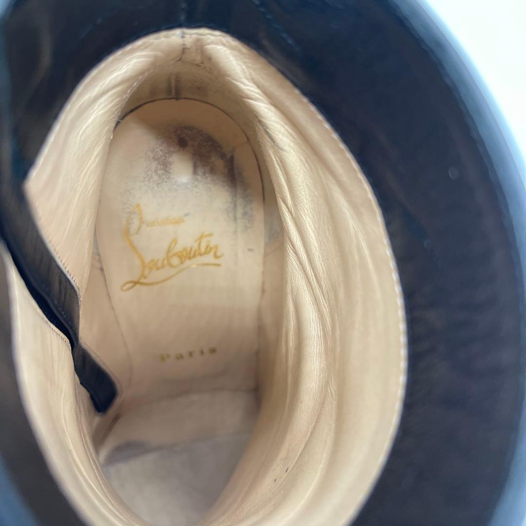 ウ*ン様 クリスチャンルブタン ショートブーツ 34.5 ブラック