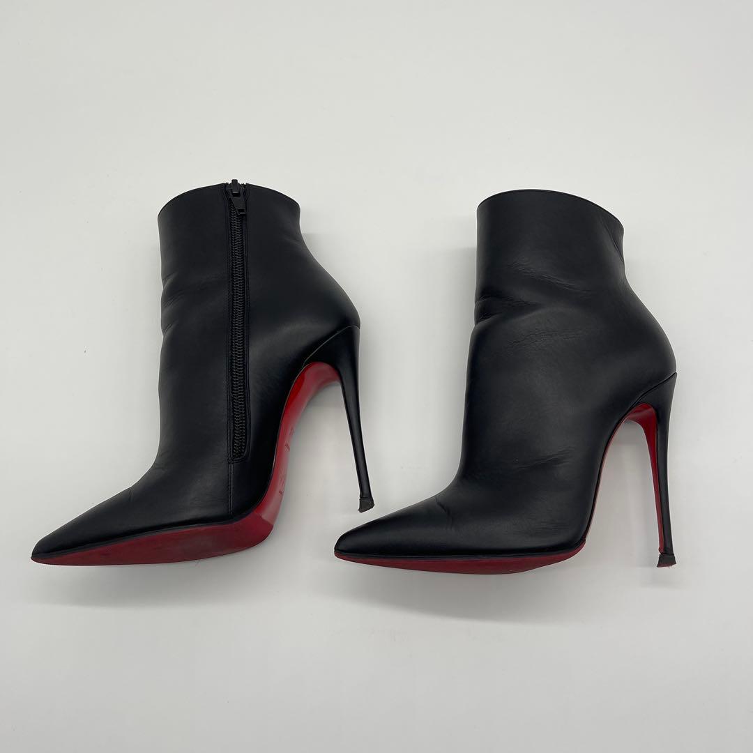 ウ*ン様 クリスチャンルブタン ショートブーツ 34.5 ブラック