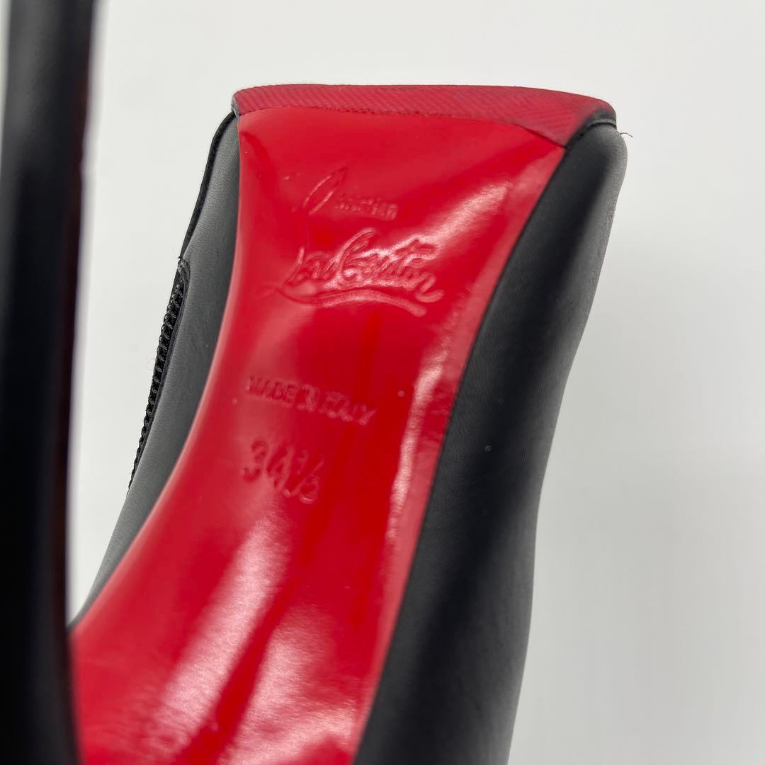 ウ*ン様 クリスチャンルブタン ショートブーツ 34.5 ブラック