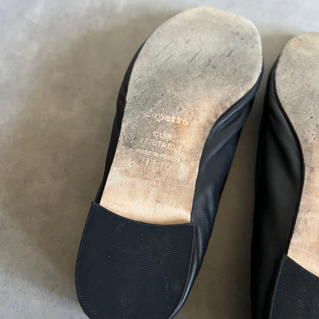 【極美品】 repetto レペット レザー バレエ シューズ パンプス 黒