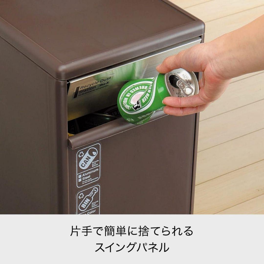 新品 ライクイットlike-it ペダル式ゴミ箱 分別スイングストッカーワイド