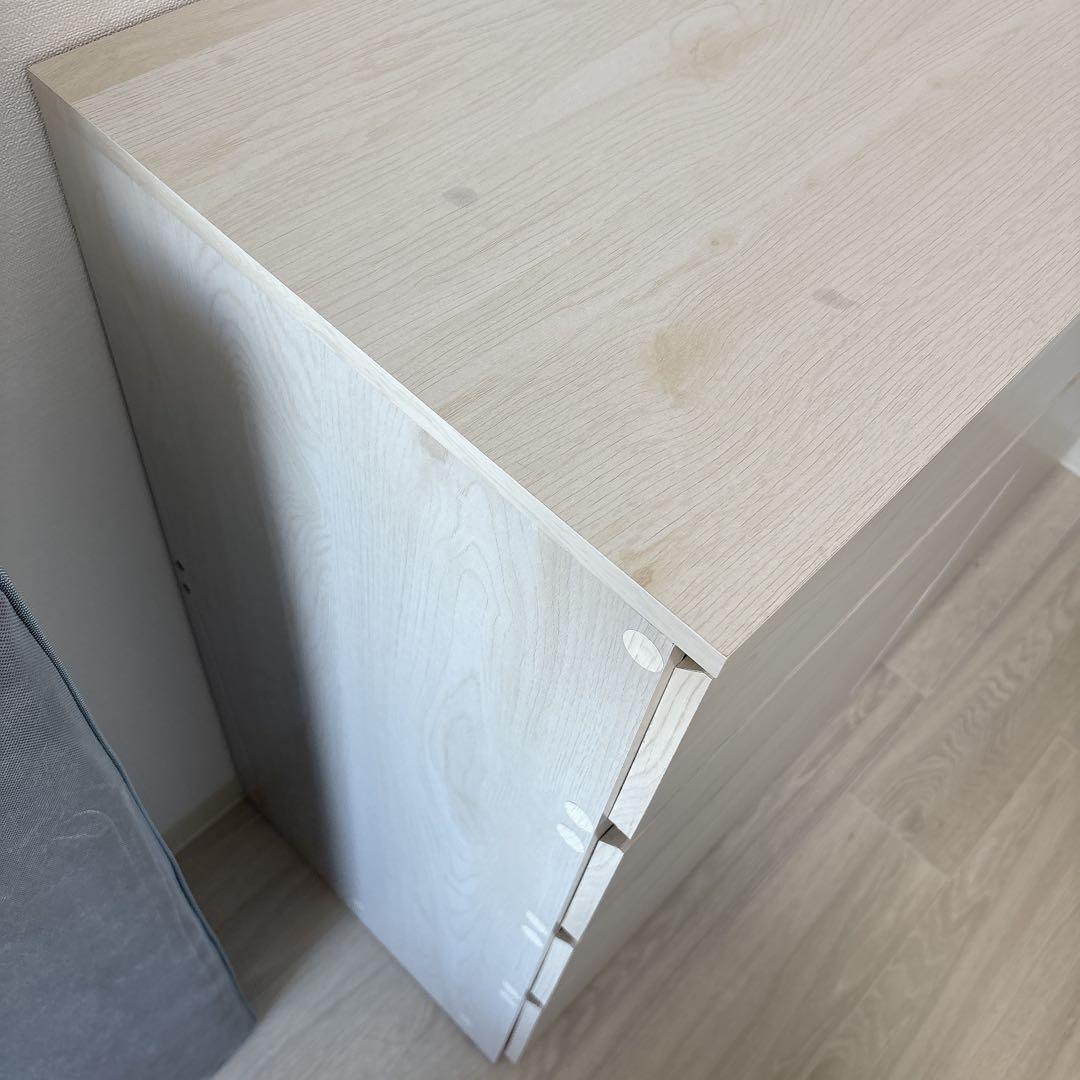 ニトリ 木製キャビネット 4段引き出し 2扉 漫画 オタ活