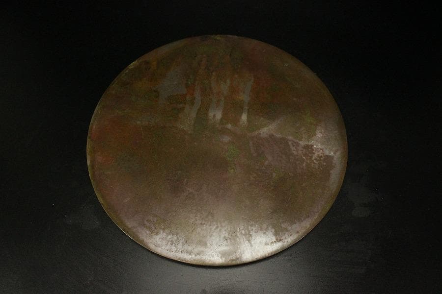 中国美術 幾何学模様 古鏡 φ22.3cm(HA499)
