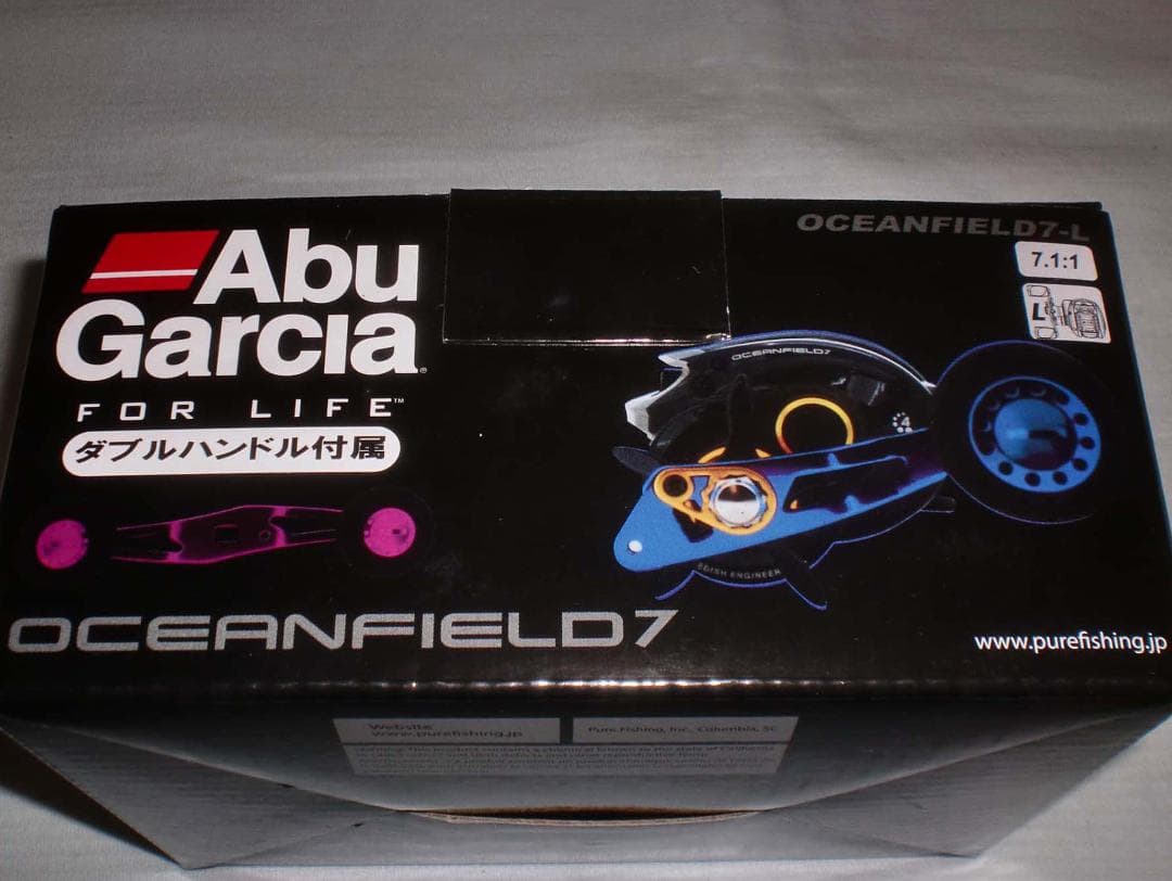 アブガルシア（Abu）　オーシャンフィールド７＜左巻き＞スペアハンドル付き　新品