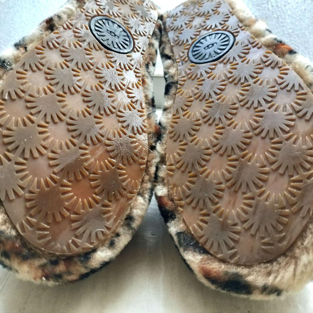 UGG　ヒョウ柄　ファーサンダル