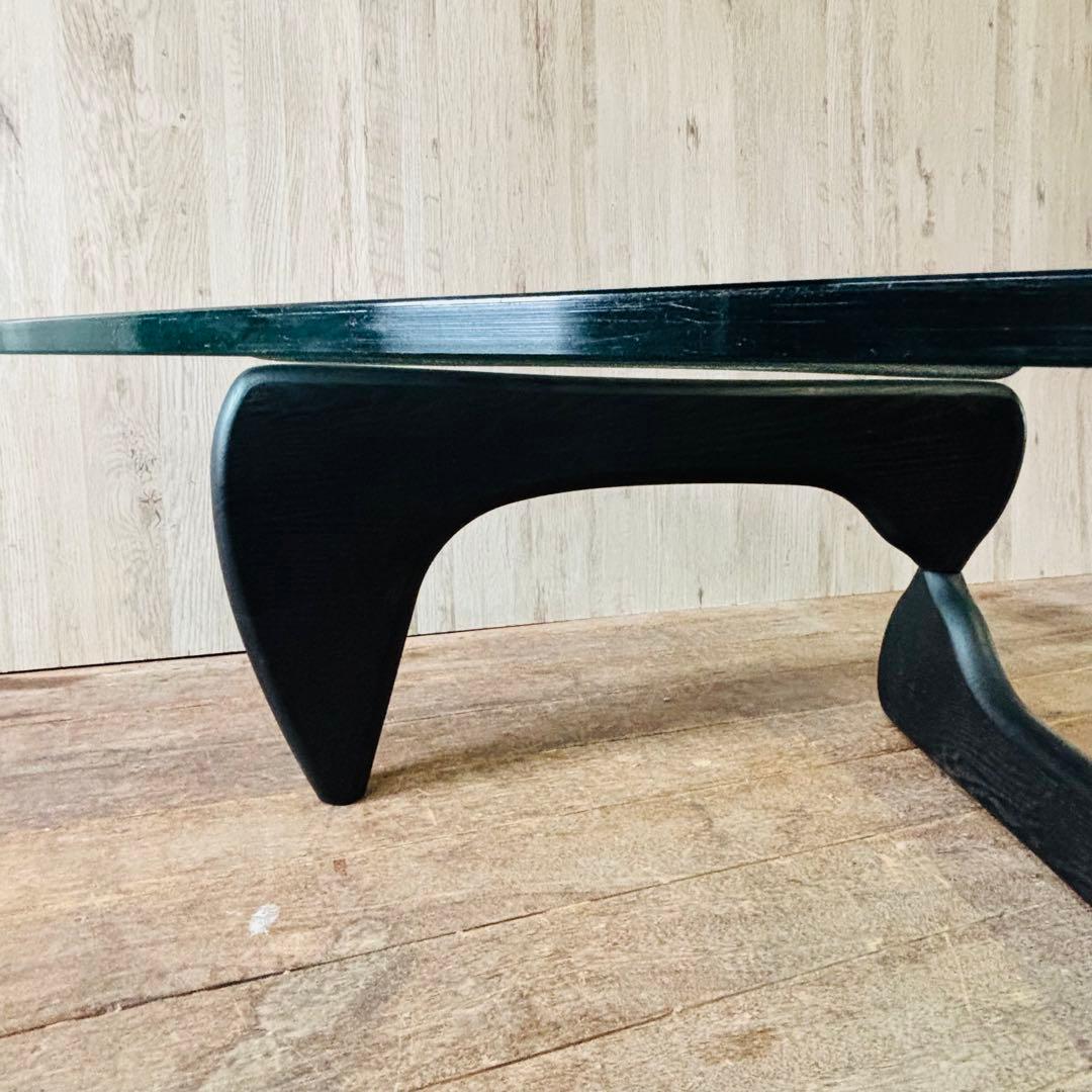 イサムノグチ コーヒーテーブル ブラックアッシュ ヴィトラ ガラステーブル