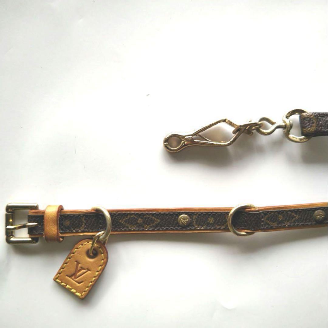 ルイヴィトン　モノグラム　リード　首輪　LOUIS VUITTON