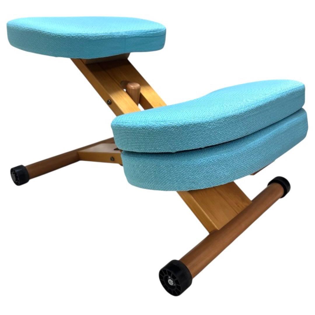 極美品 宮武製作所 バランスチェア プロポーションチェア ブルー 姿勢矯正 学習