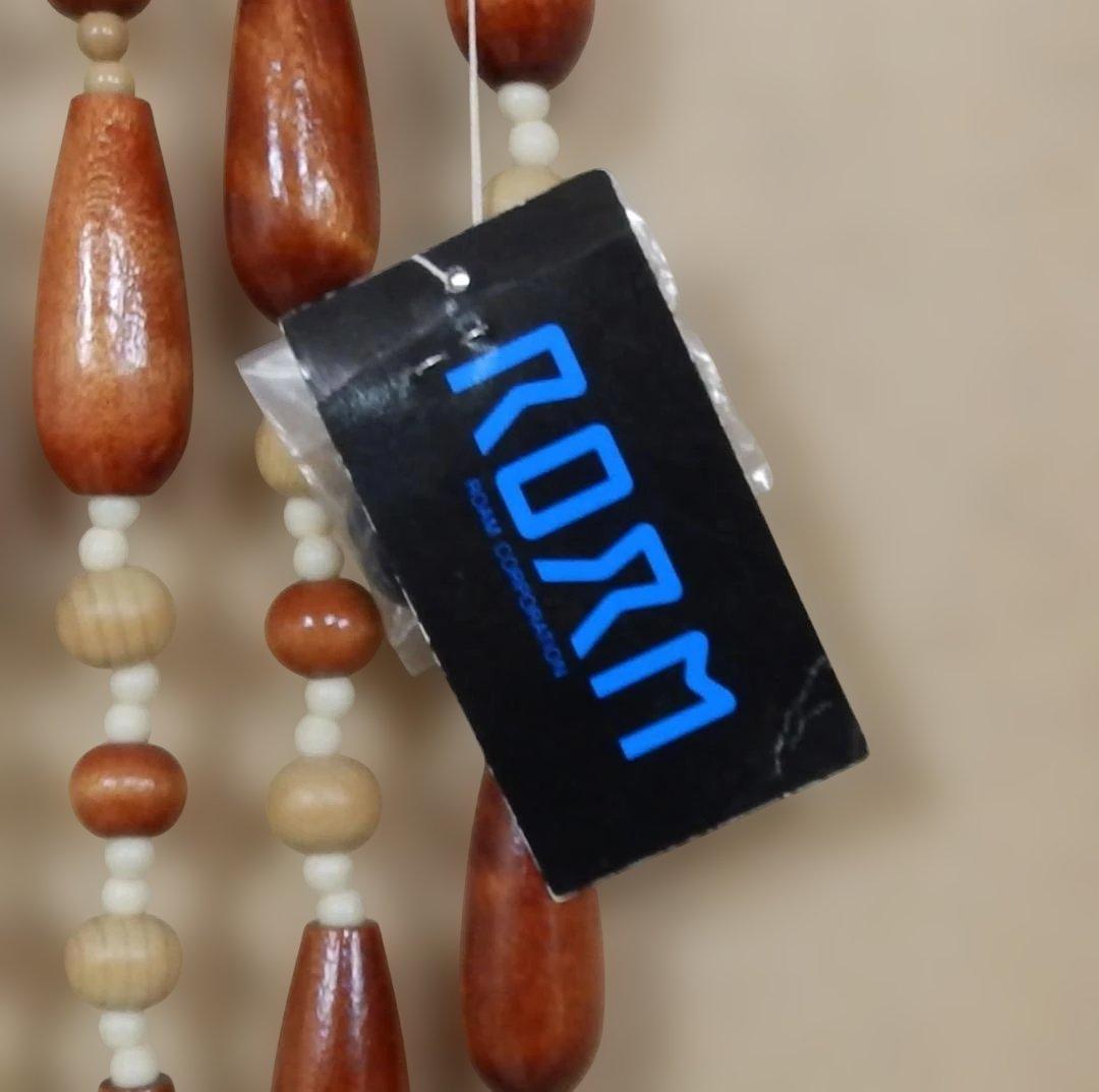 ROＡM 波型デザイン のれん 昭和 レトロ 昭和レトロ 玉のれん レトロ雑貨