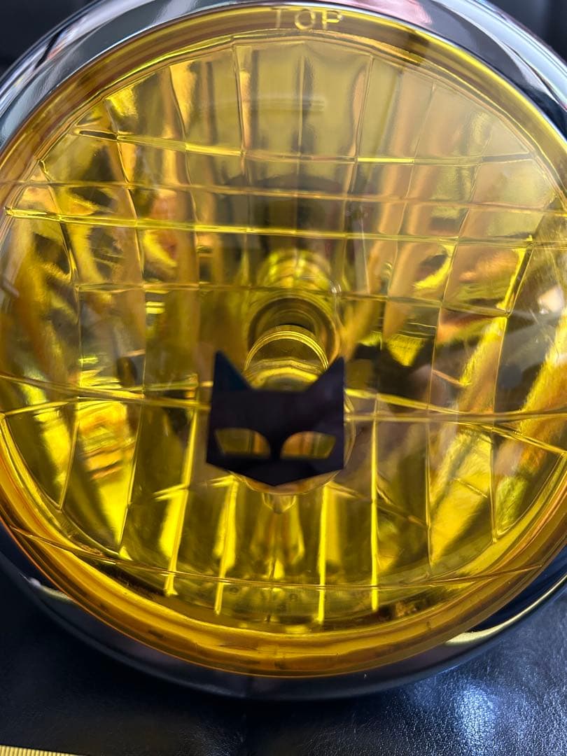 マーシャル風　イエローレンズヘッドライト LED シャリー　ダックス　モンキー