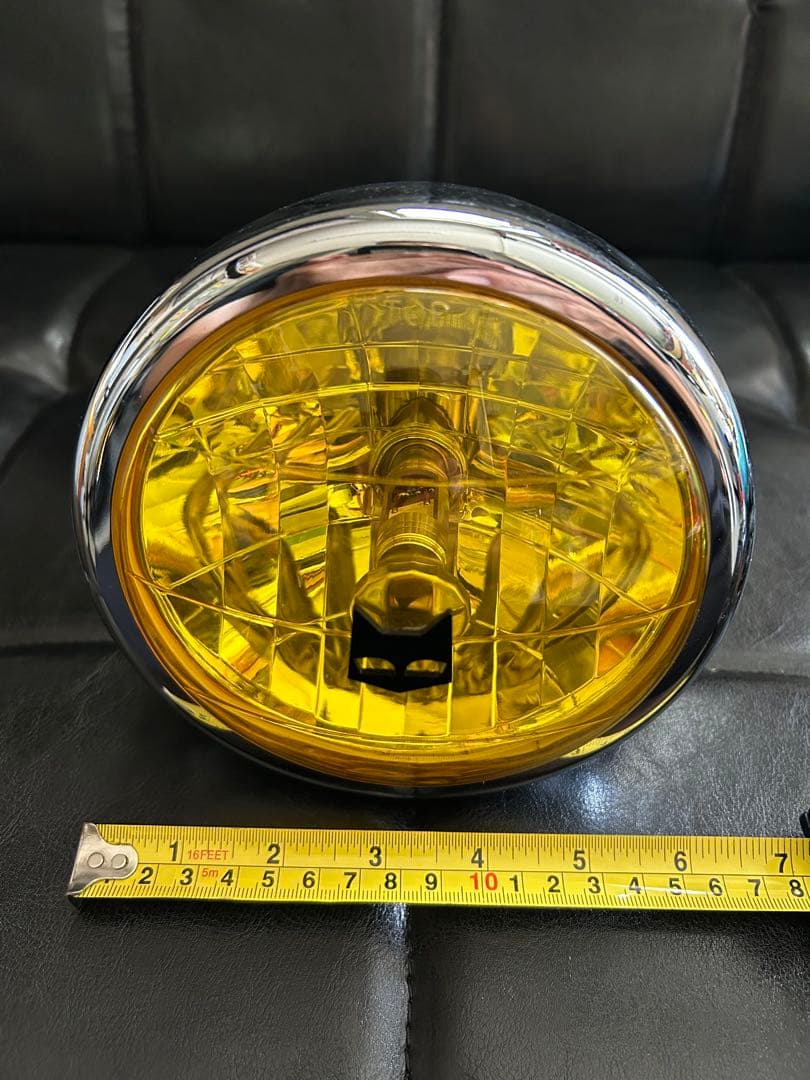 マーシャル風　イエローレンズヘッドライト LED シャリー　ダックス　モンキー