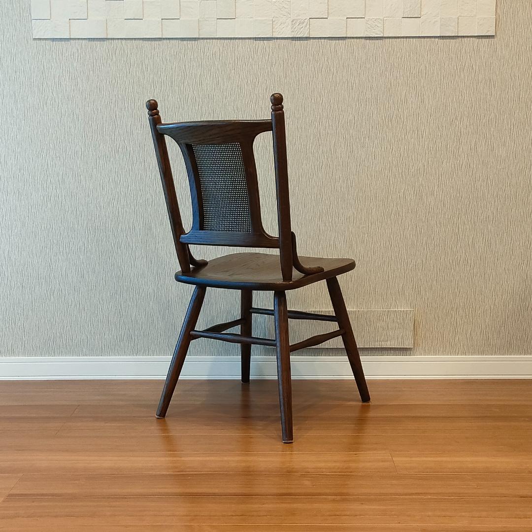ヴィンテージ　Shin-Leeシンリー　ラタンバック　ダイニングチェア②