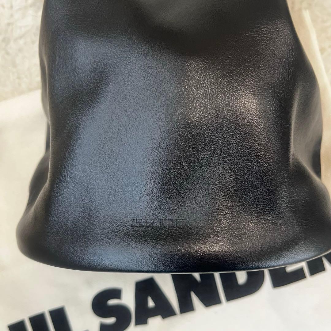 S*e様 正規品JILSANDER ジルサンダー ドローストリング バッグ 黒