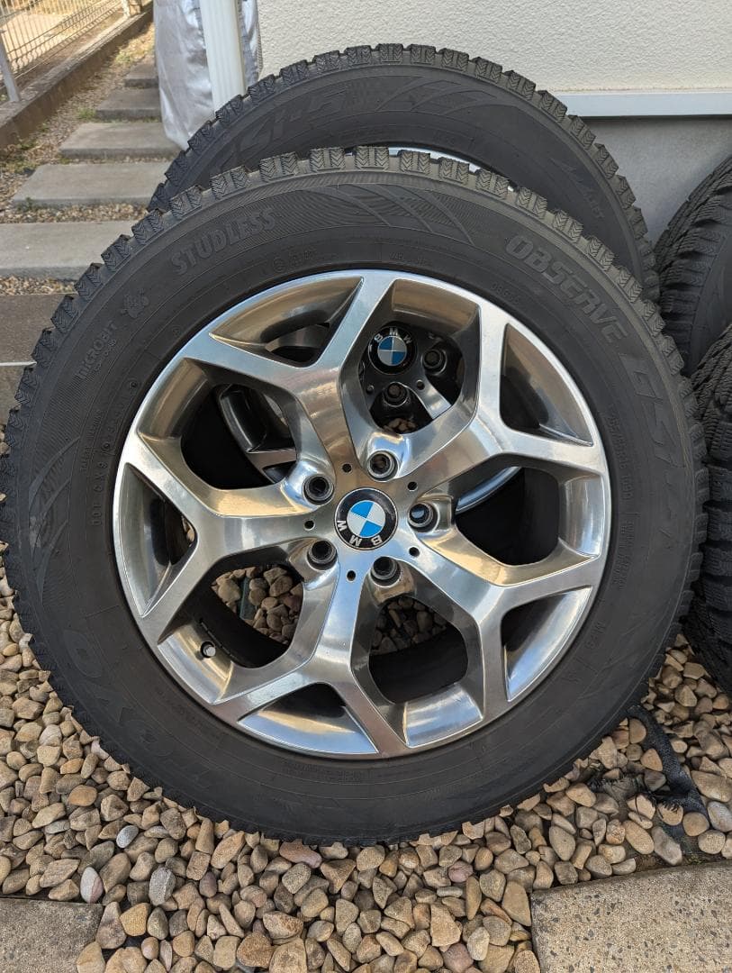  X5 18インチ スタッドレスタイヤ ホイールセット 1/2まで出品