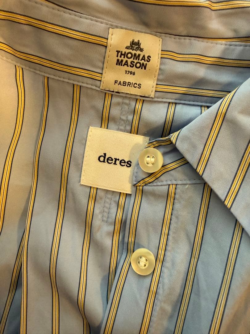 6*8様 deres デレス　ストライプ6way sleeve shirt