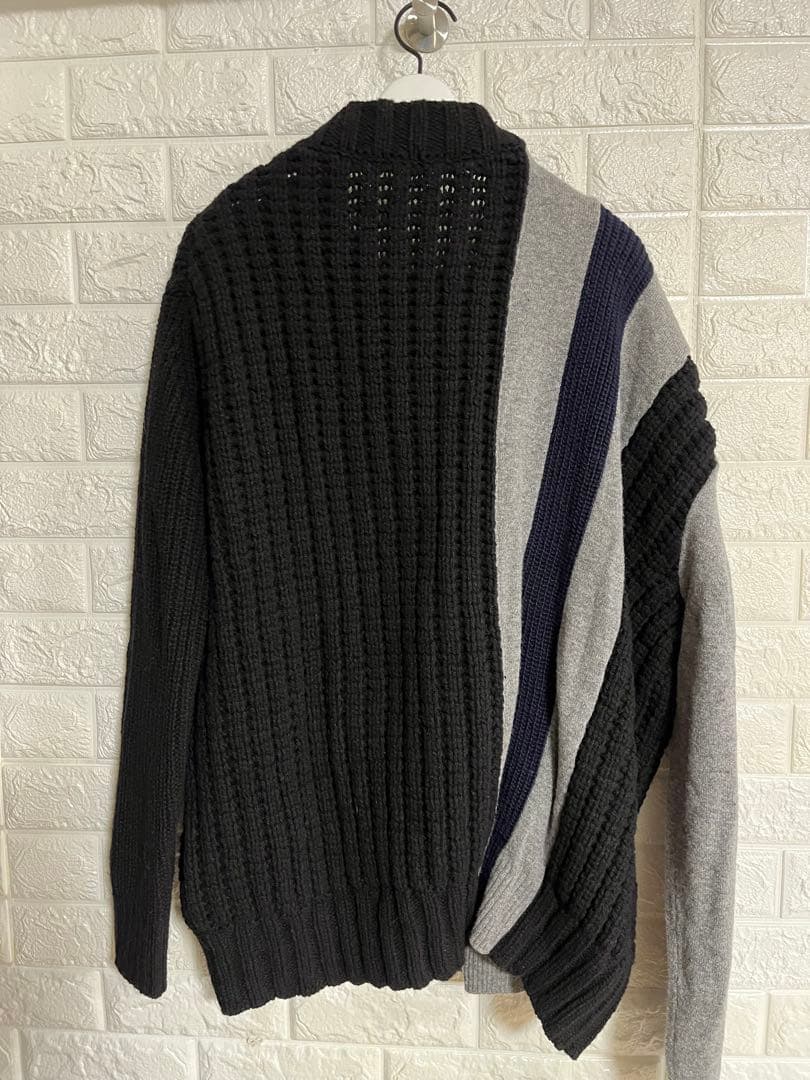 sacai ニットライダース　ブルゾン