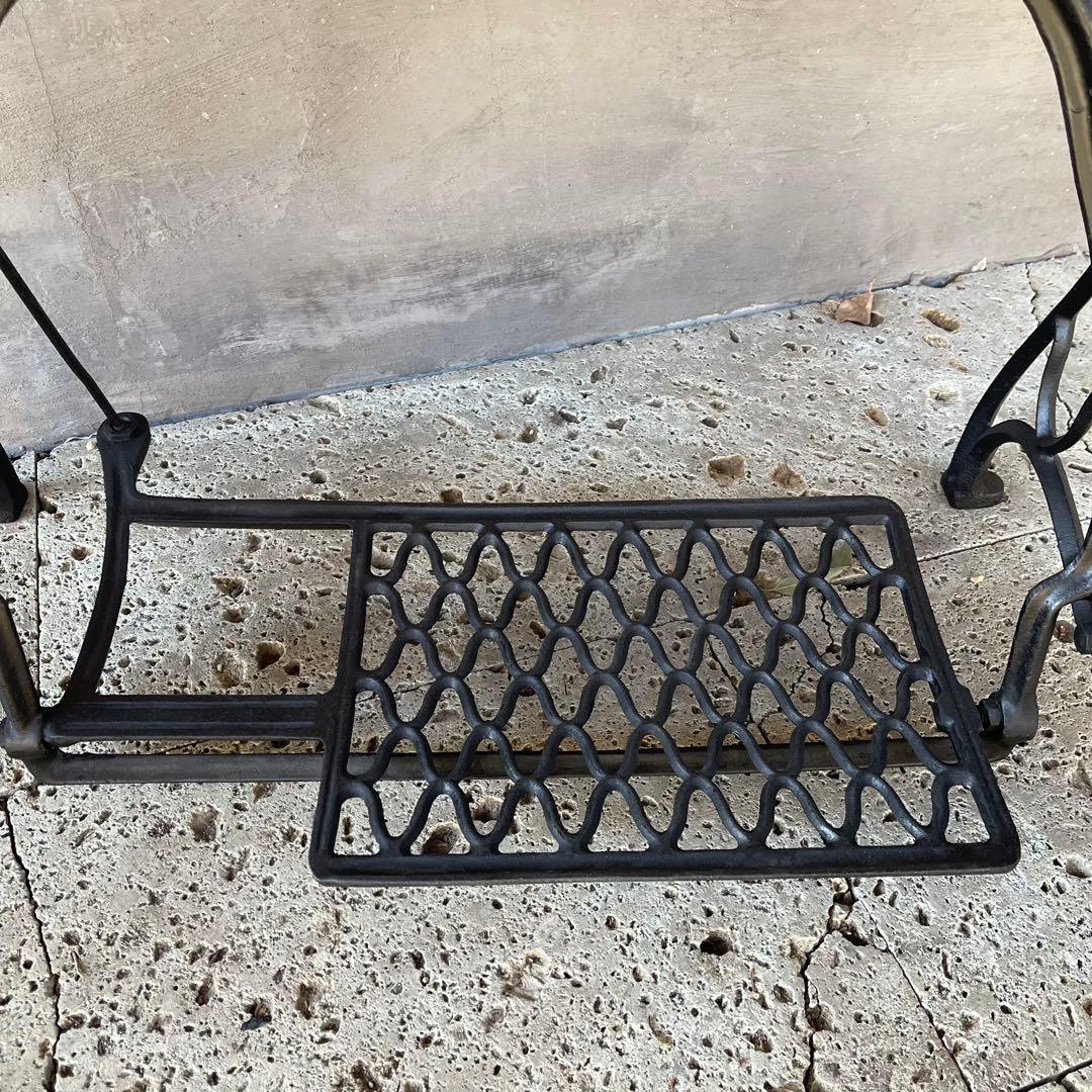 希少　工業用ワイド　アンティークミシン脚テーブル　【SEIKO】 足踏みミシン