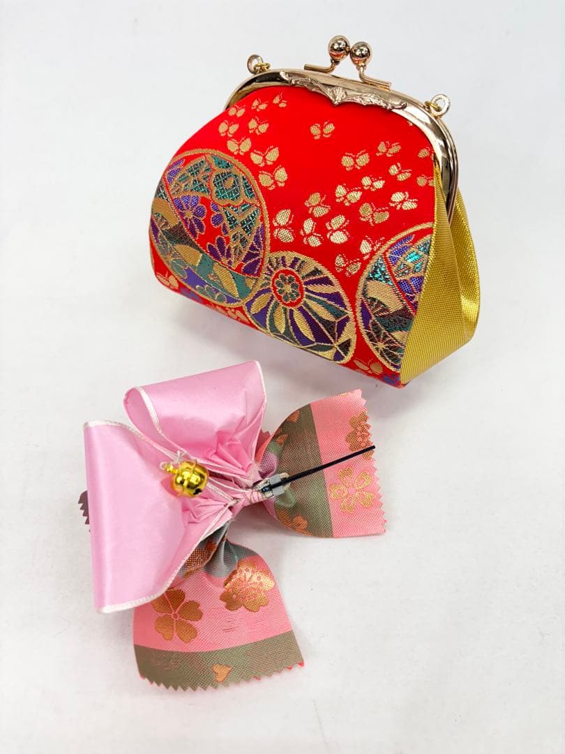 七五三　女の子　はこせこセットS　帯揚げ*しごき付き《子供507》#江戸小もーん