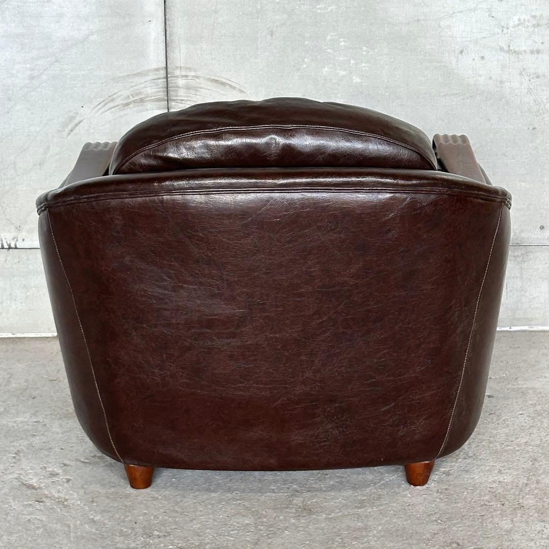 マルニ木工 ベルサイユ 本革シングルソファ Mスムース