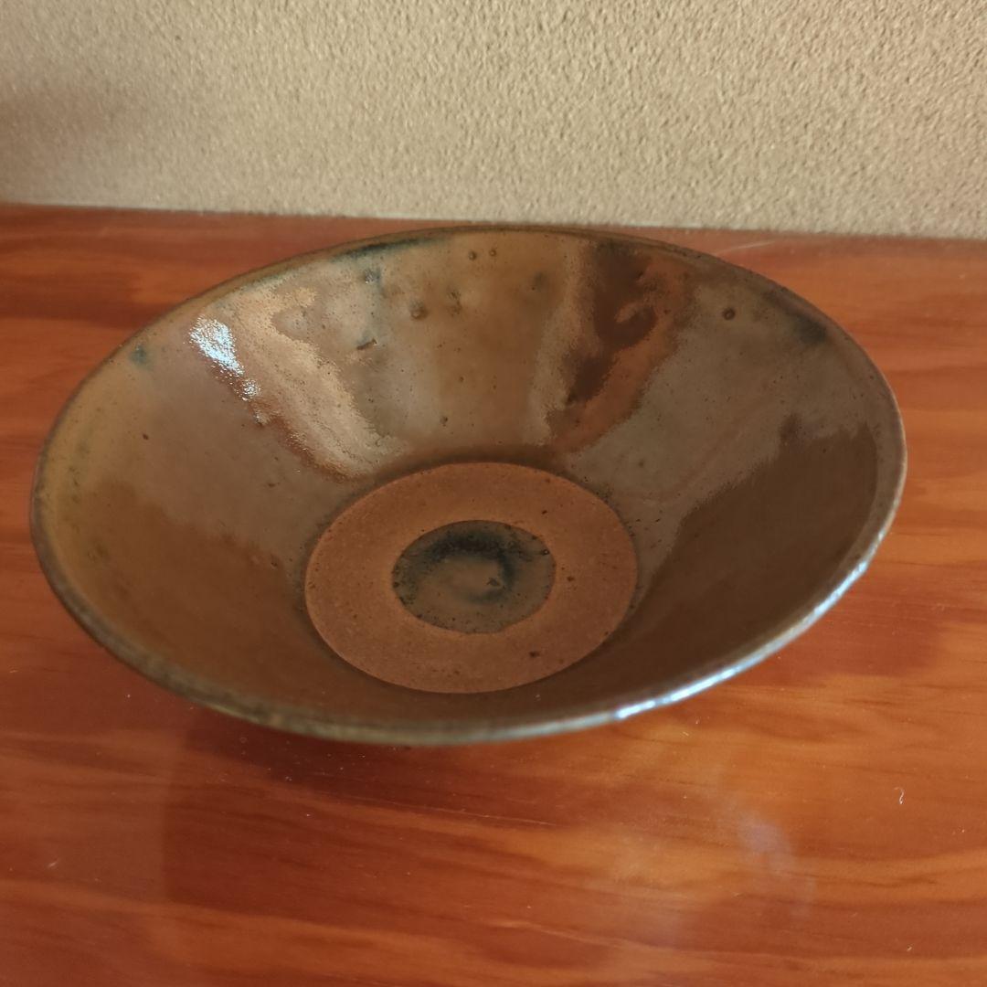 柿茶碗 木箱付き　茶道具　古美術　骨董　中国　磁州窯