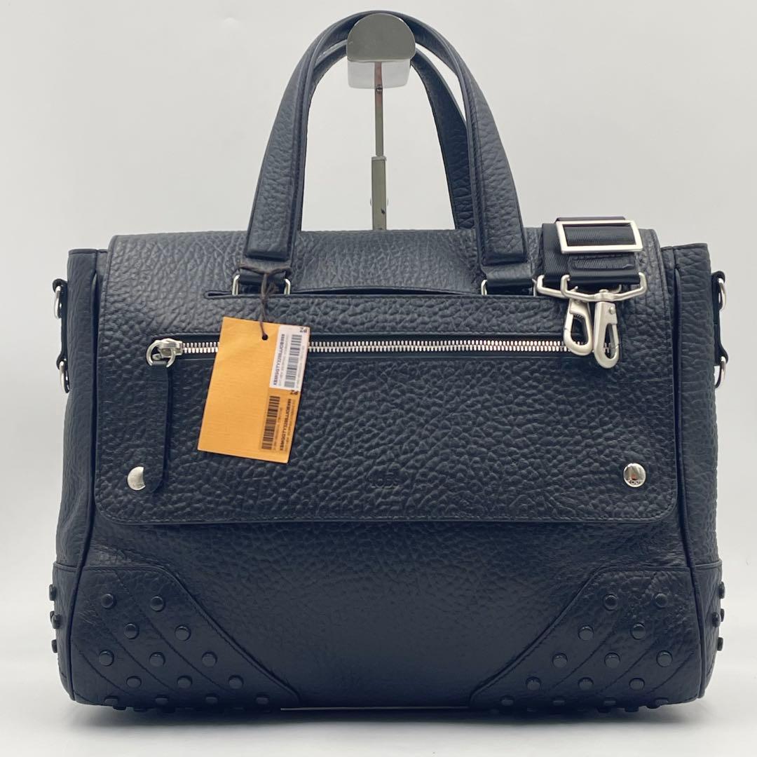 【未使用級】TOD’S ゴンミーニ エンベロープ レザービジネスバック2way