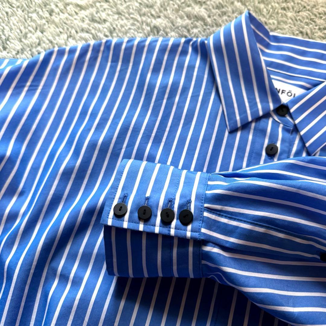 ENFÖLD 2023SS エンフォルド ストライプブラウス