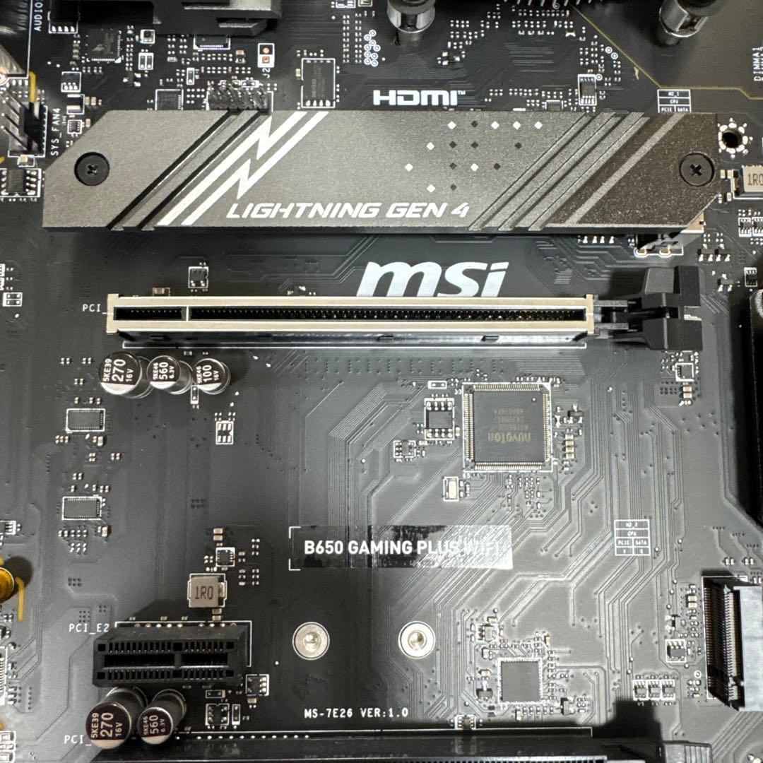 msi B650 Ryzen5 7600 DDR5 32GB CPUマザーセット