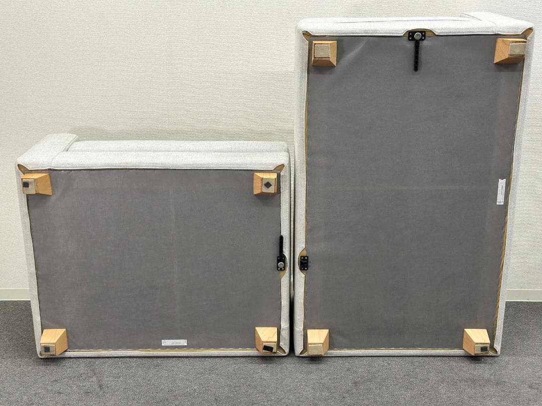 HUKLA/フクラ■REGATO　コーナーソファ　2人掛け　カウチ　ライトグレー