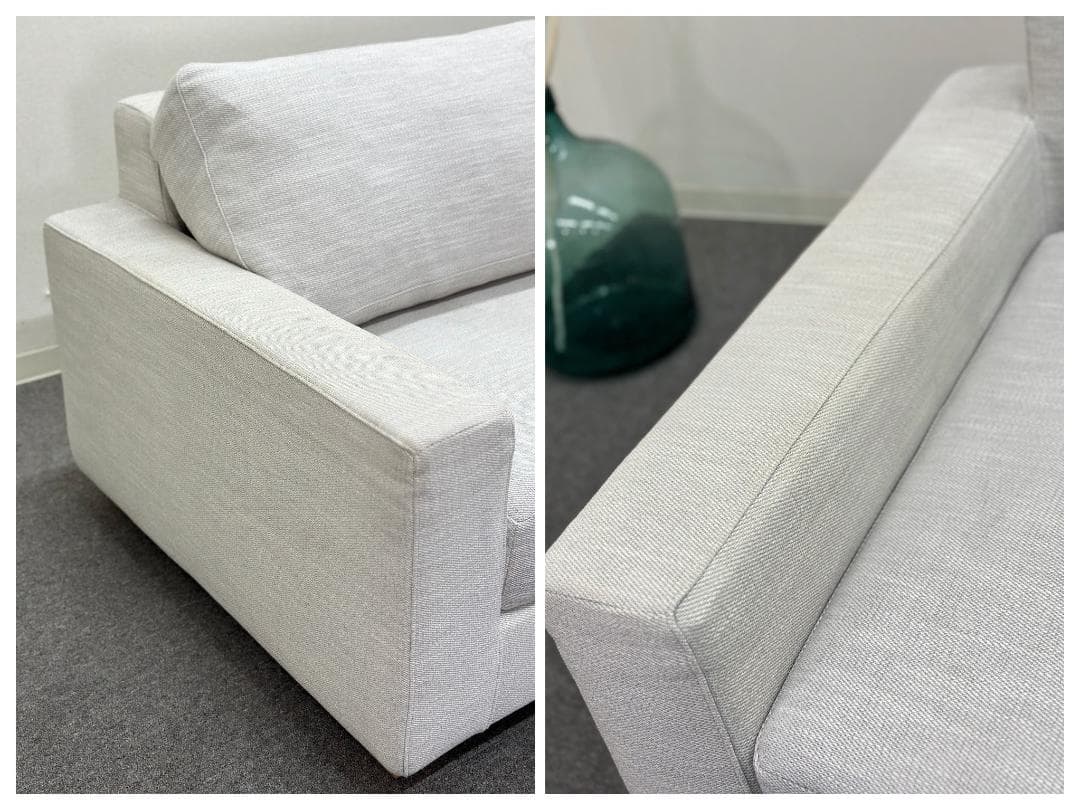 HUKLA/フクラ■REGATO　コーナーソファ　2人掛け　カウチ　ライトグレー