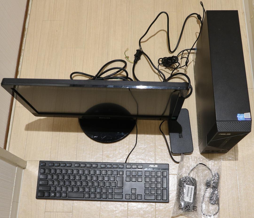 ASUSパソコンD320SF & フィリップスディスプレイセット（中古）