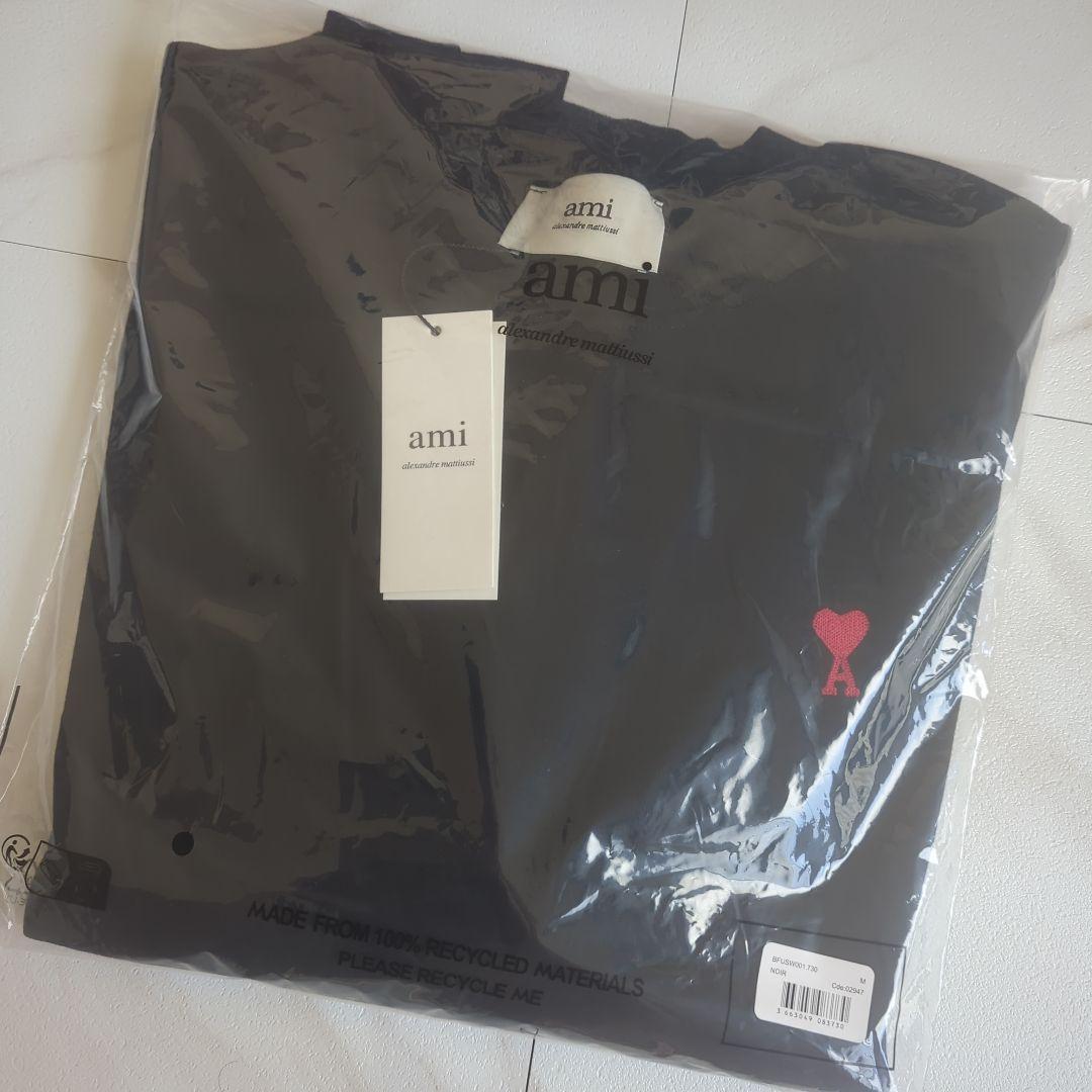 ✨新品タグ付✨ アミパリ 黒 トレーナー　サイズM QR認証済