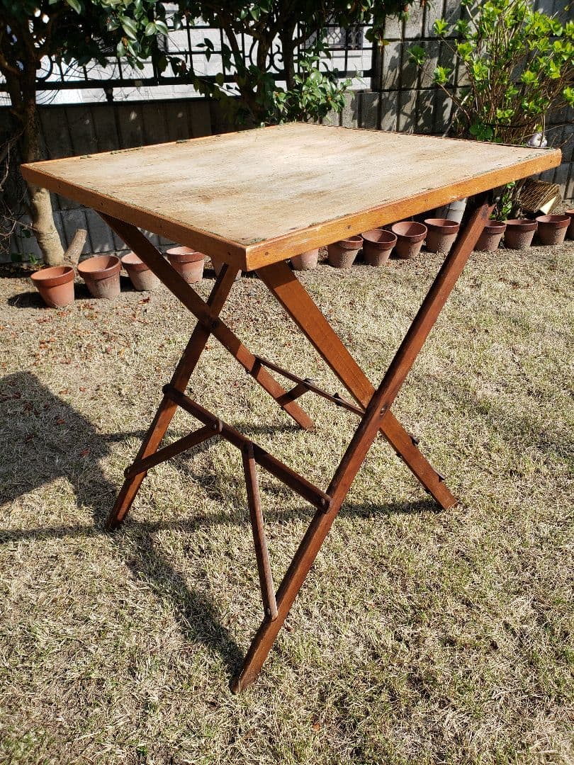 折りたたみテーブル ビンテージ フォールディング キャンプ