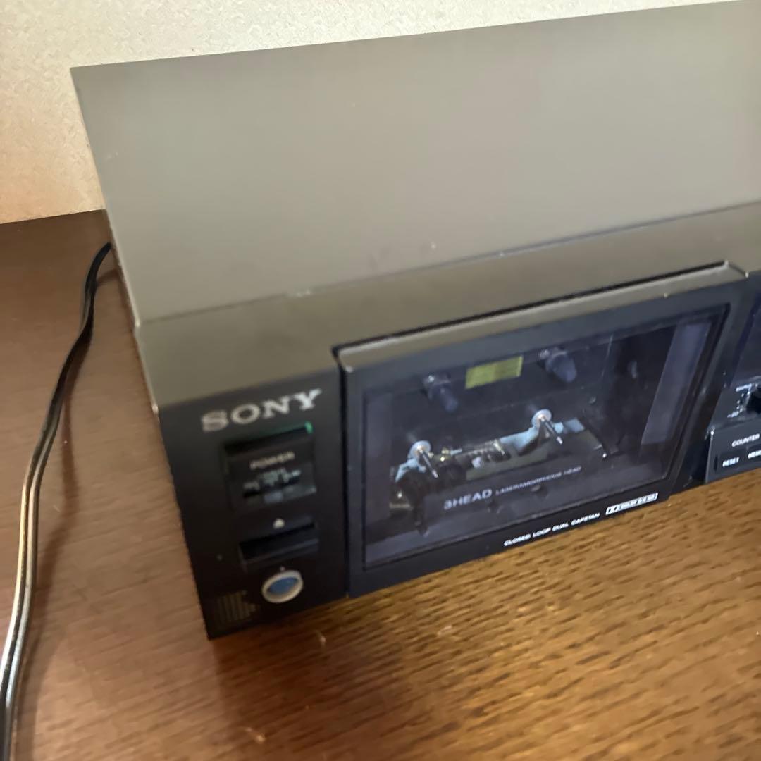 SONY カセットデッキTC-K555ES　通電確認済（ジャンク品）