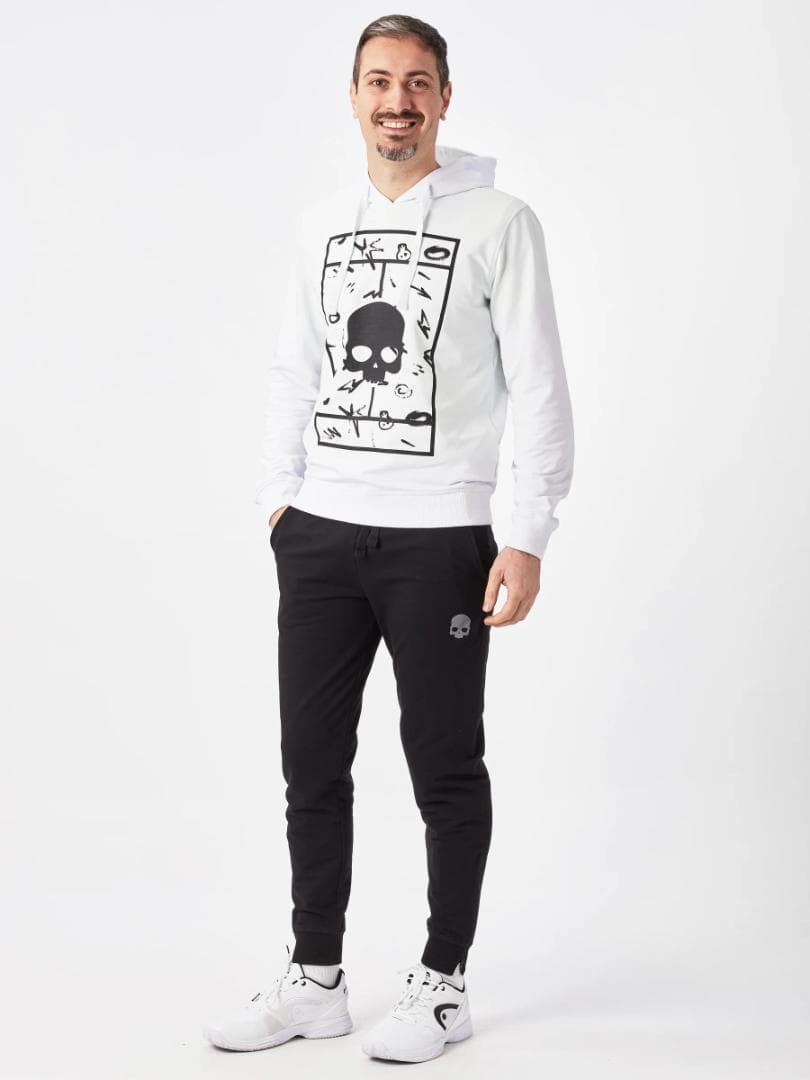 HYDROGEN（ハイドロゲン） COURT コート フーディ パーカー（白）