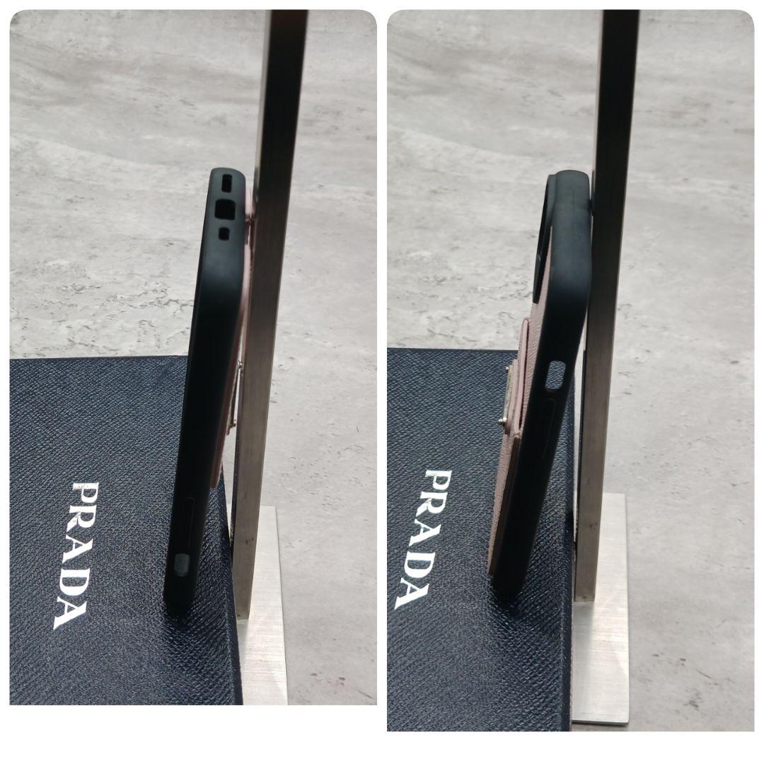 極美品✨ プラダ iPhone 12.13 pro スマホケース レザー ピンク