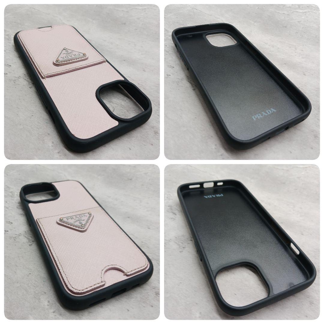 極美品✨ プラダ iPhone 12.13 pro スマホケース レザー ピンク