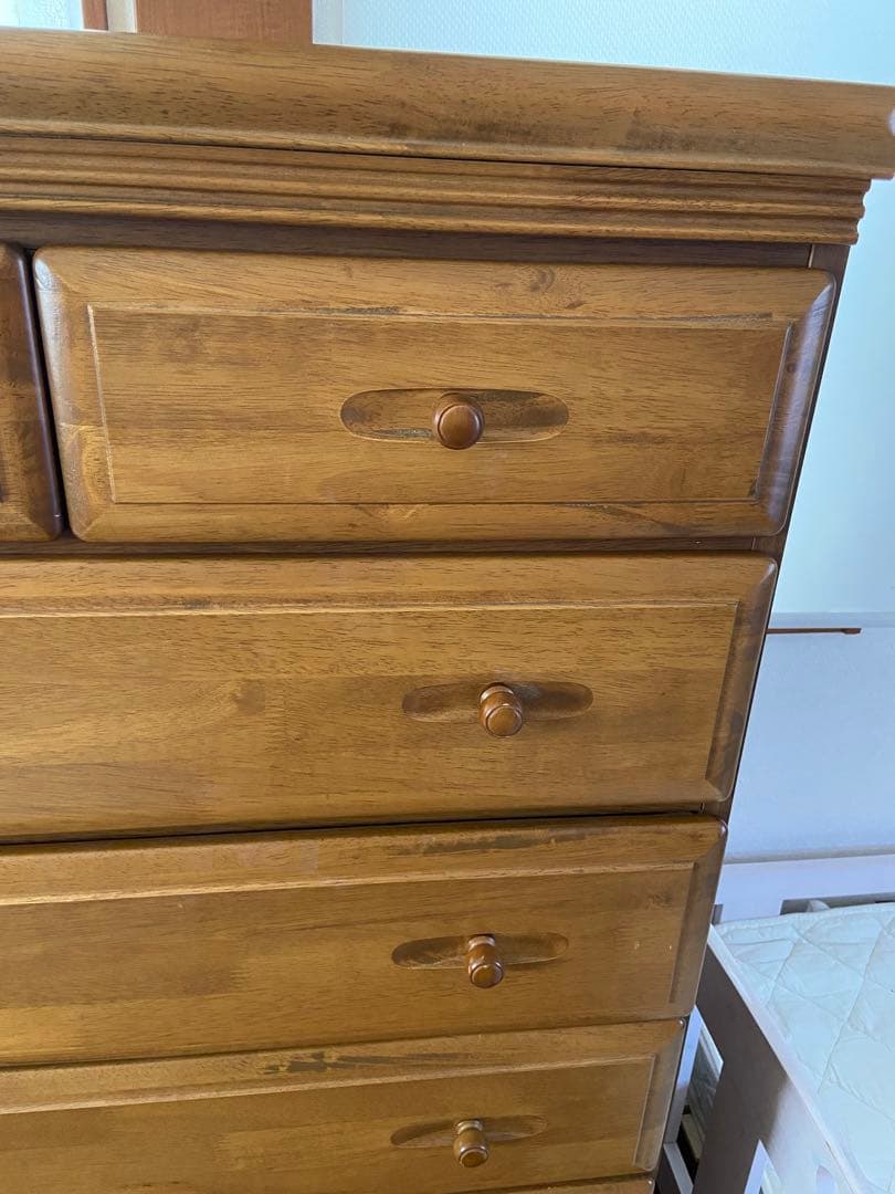 木製チェスト 7段 木目調 引き取り限定