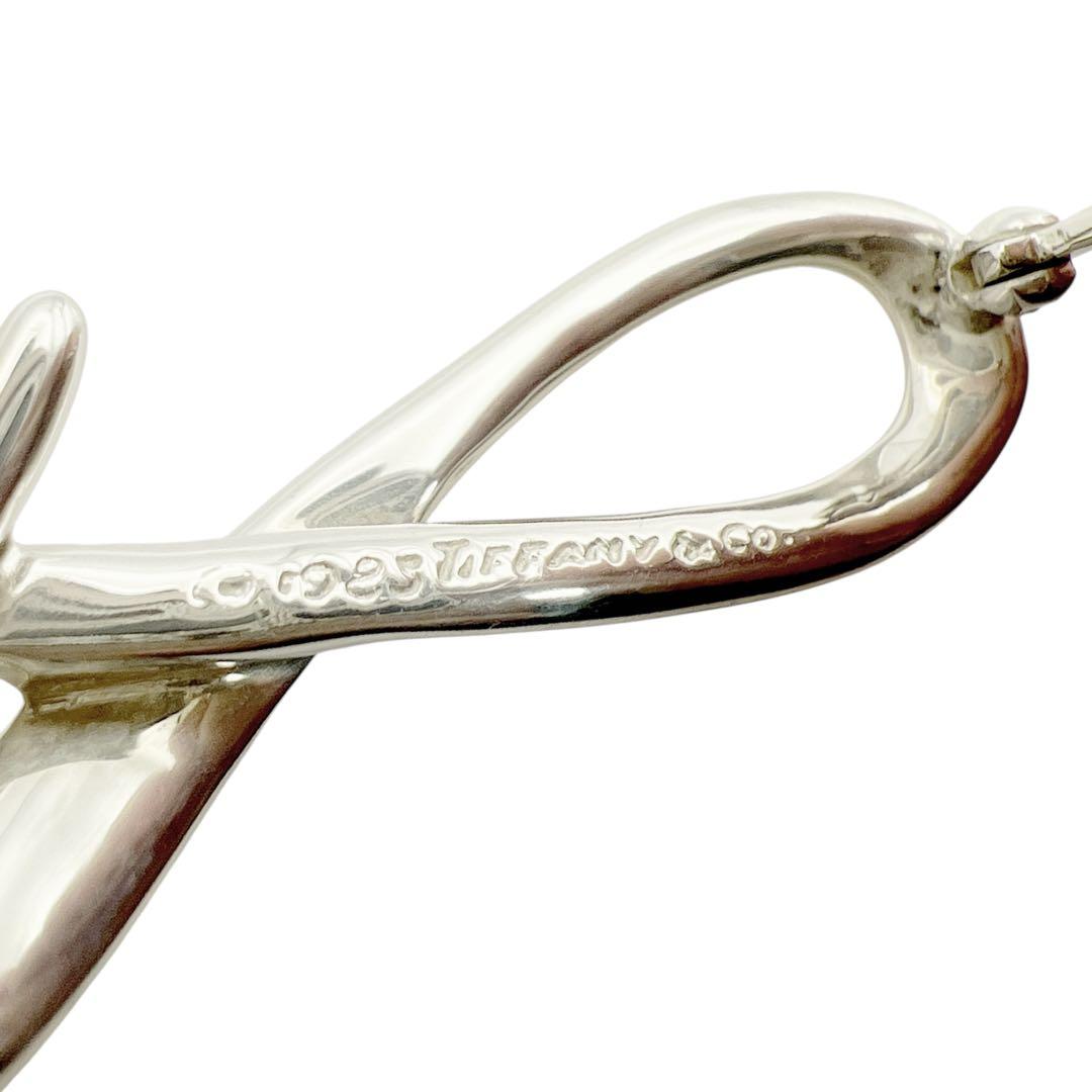 美品✨ティファニー　アルファベットF ピンブローチ　シルバー