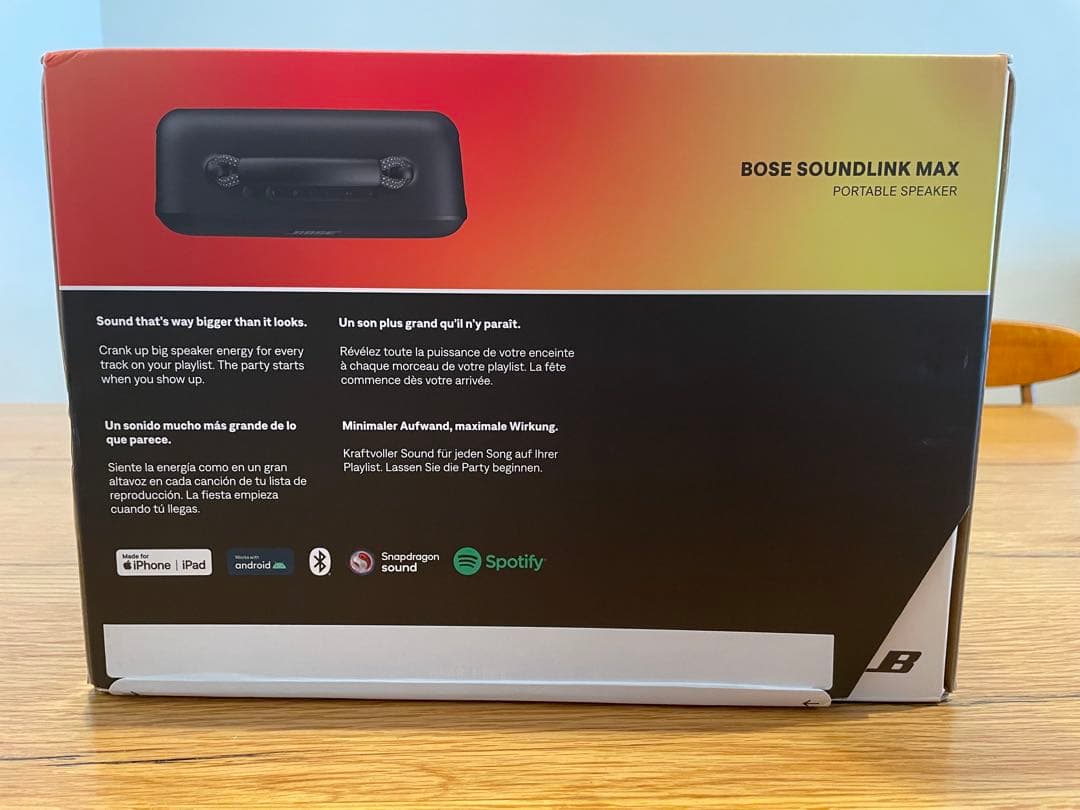 新品未使用BOSE SoundLink Max Portable Speaker