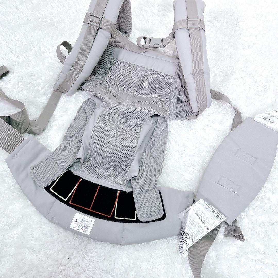 【美品】エルゴベビー 抱っこ紐 オムニ360 クールエア　グレー 箱 説明書付
