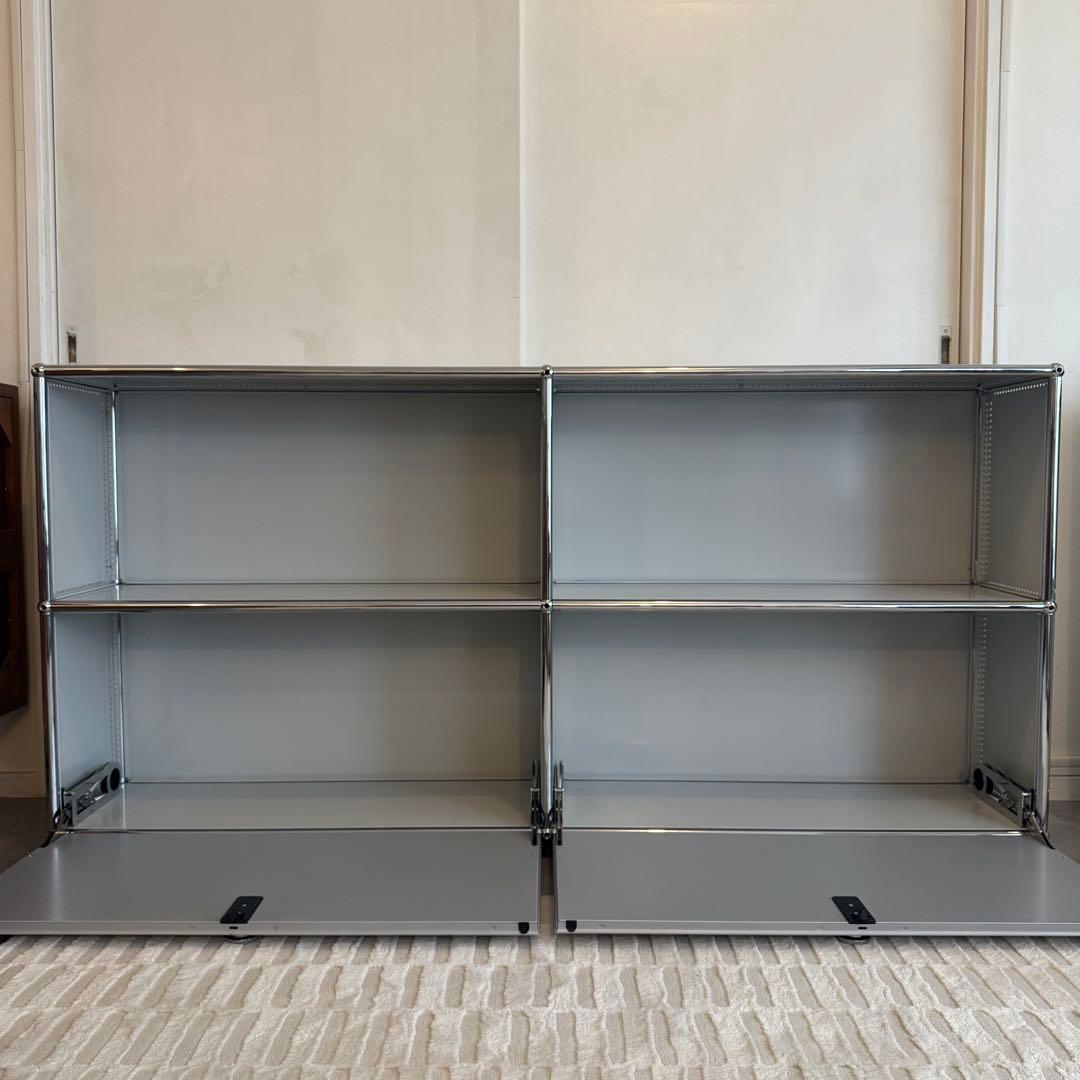 【美品】USMハラー 2列2段 ライトグレー マットグレー 奥行き25