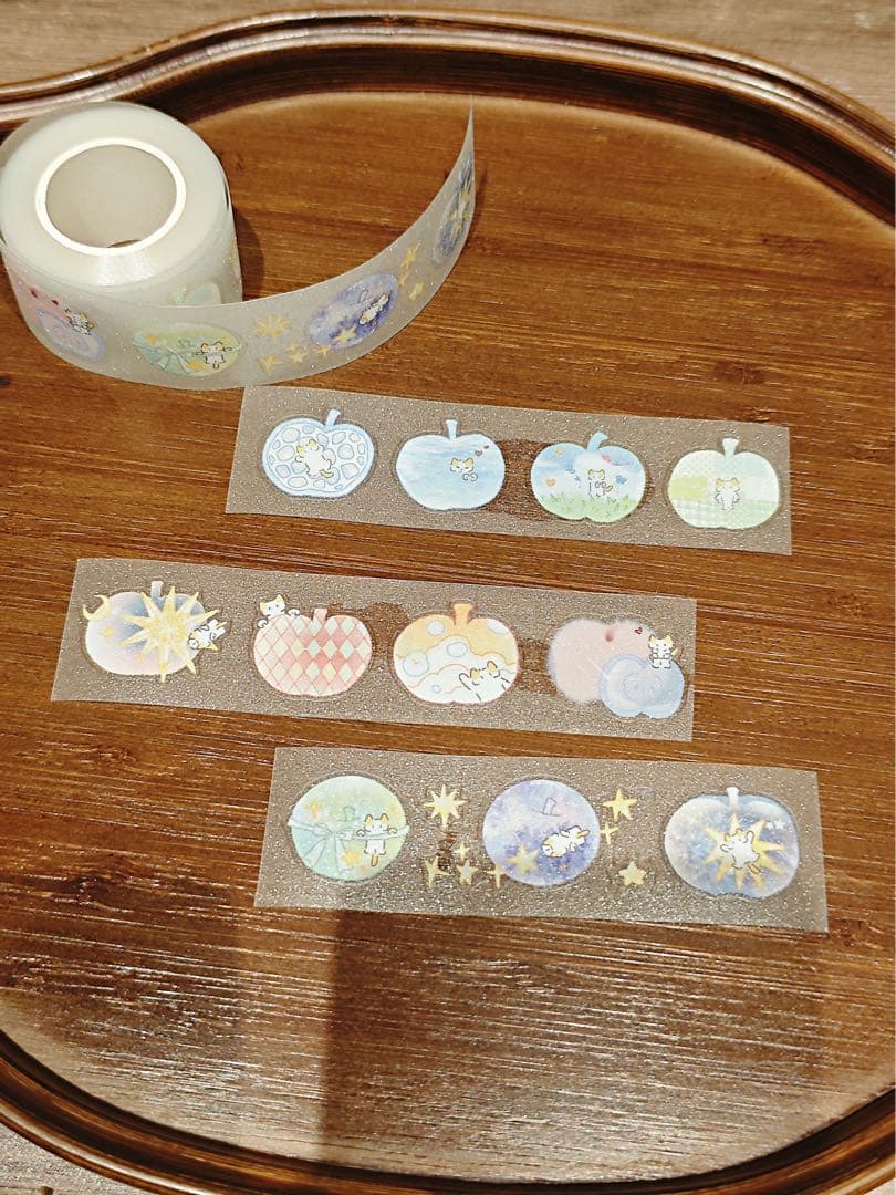 海外マスキングテープ巻売り 苹果世界ねこ アニマル 人物マスキングテープ