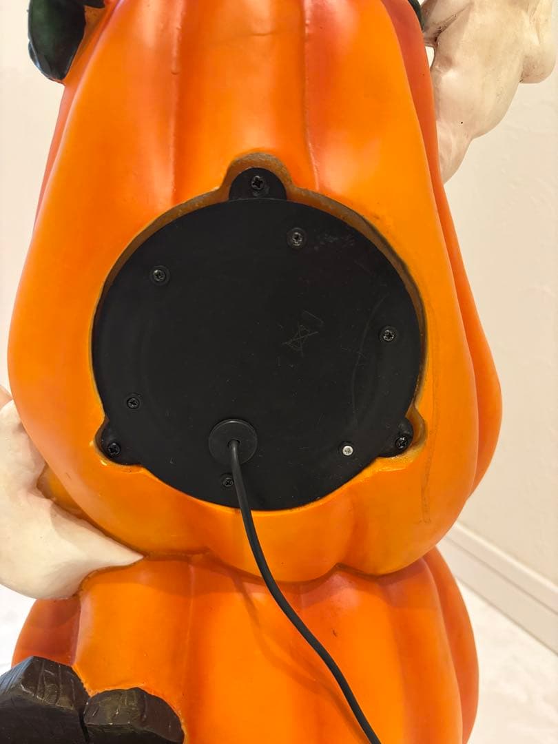 存在感あり！　ハロウィン カボチャの置物 3段　（光ファイバ）