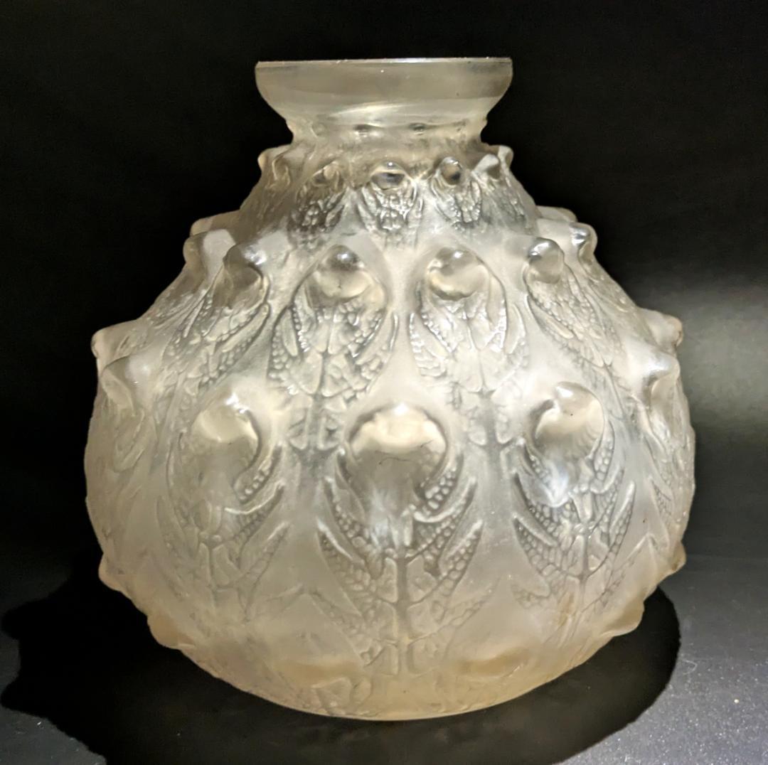 希少な出品★ルネ・ラリック フジェール 1913 初期作品 花瓶 16cm