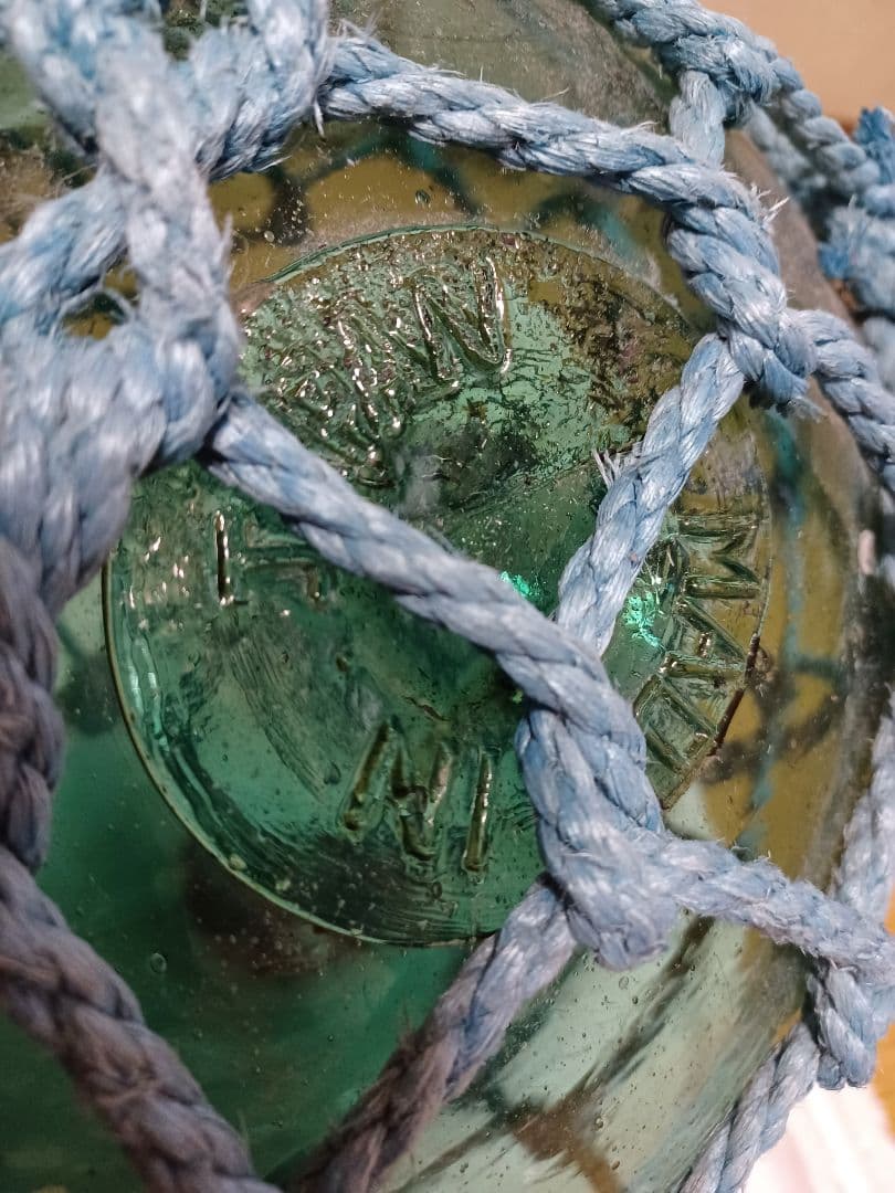 ガラス浮き玉　刻印あり