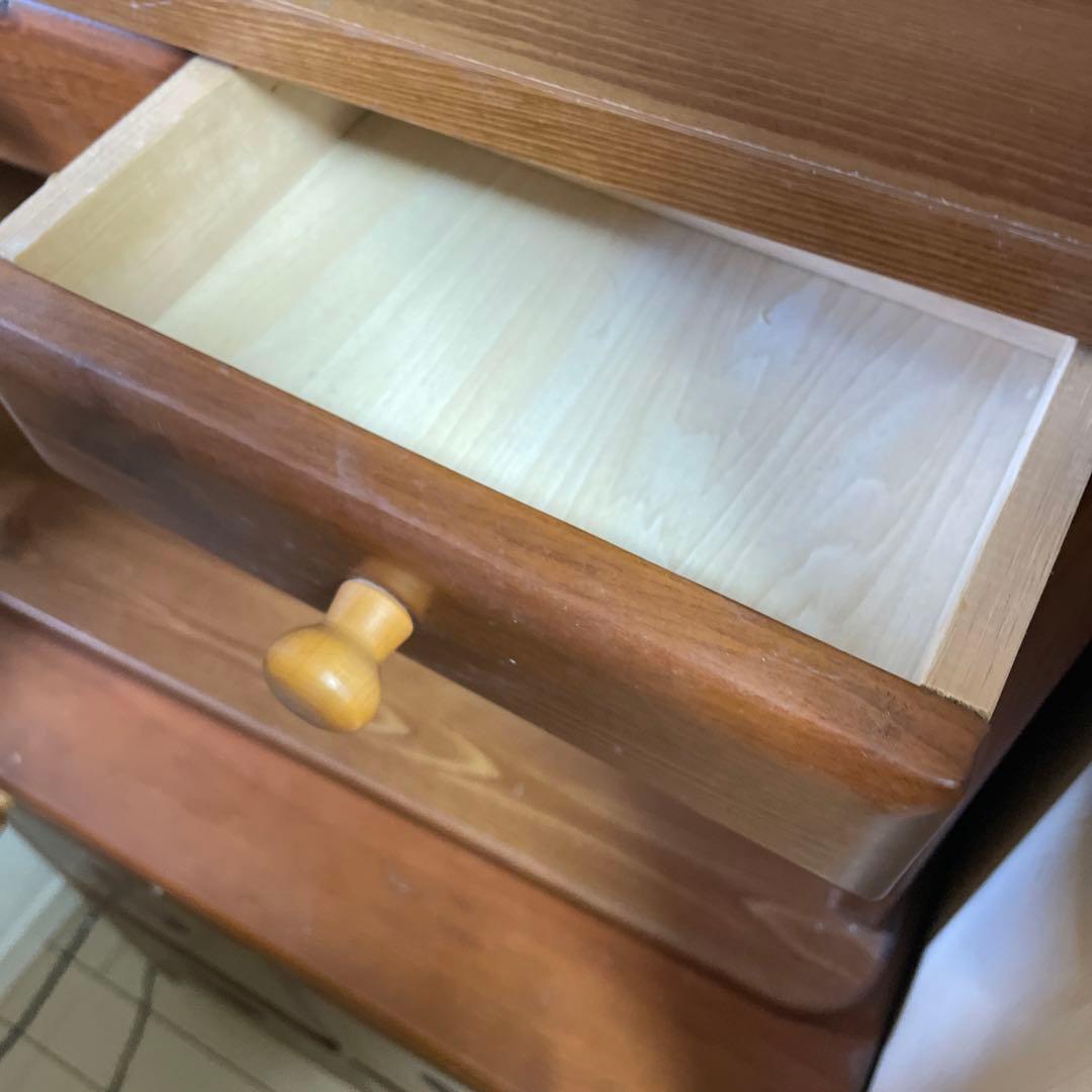 ハート チェスト キャビネット 棚 上部分 北欧 ２個１セット 収納家具