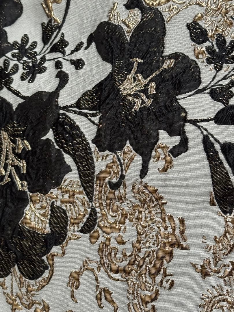 大人兵児帯【ブラックリリー】【シャクヤク紅】のセット