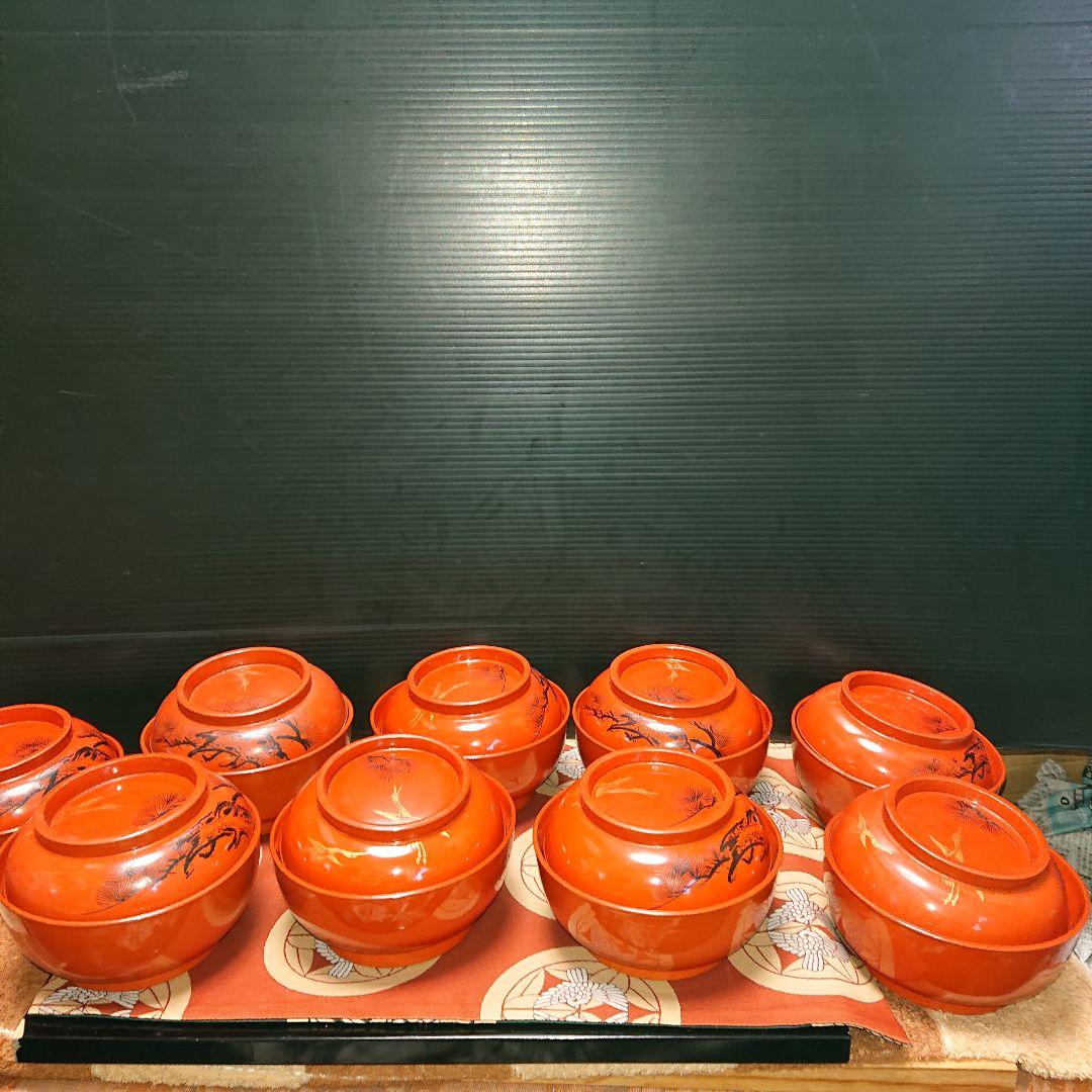 レトロ金彩汁茶碗