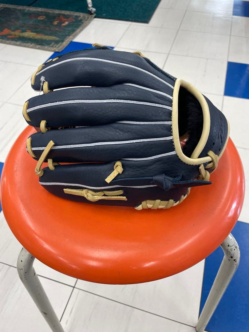 ハイゴールド　少年軟式グローブ ネイビー/ベージュ