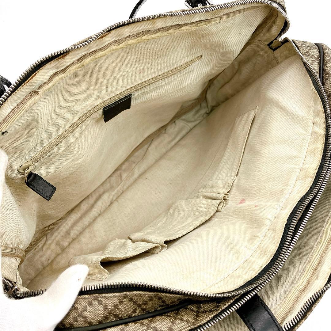 【GUCCI】2wayビジネスバッグ　ディアマンテ　PVC ブラウン